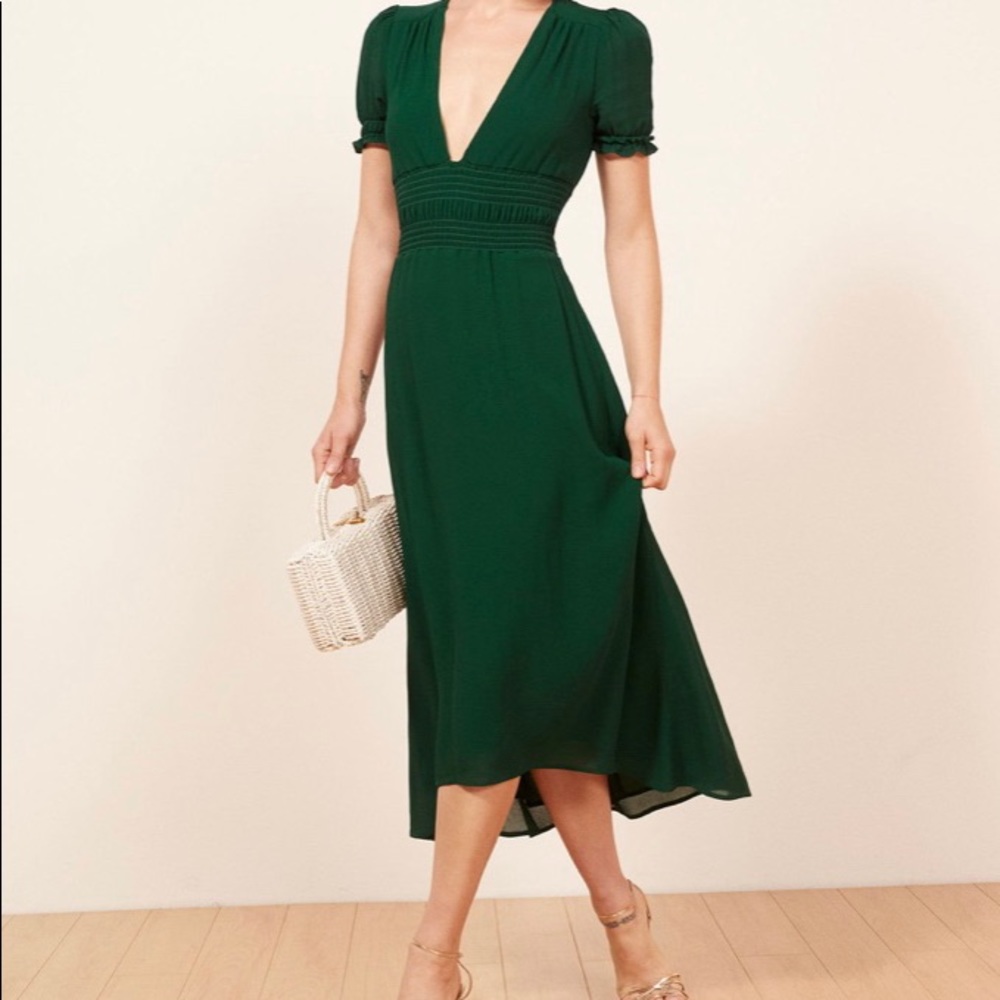 Reformation Emerald Dane dress